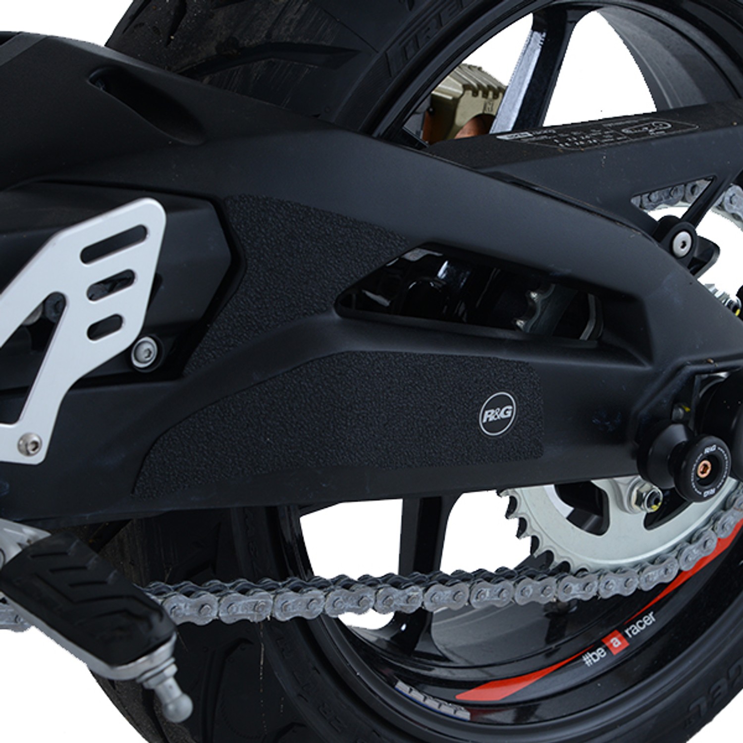 R&G Racing Boot Guard 4-piece (2 per side, mounted on swingarm) for Aprilia Shiver 900 '07-'20 R&G Racing Boot Guard 4-piece (2 per side, mounted on swingarm) for Aprilia Shiver 900 '07-'20
